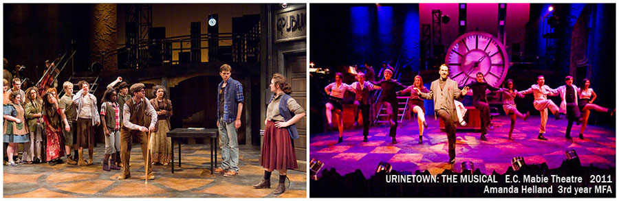 Amanda Helland's design for Urinetown